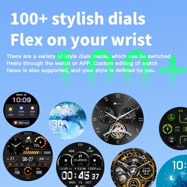 F207 Smart Watch 1.35-Inch Narrow Edge Screen Supports Bluetooth Calls / 24H Health Monitoring / 150+ Sports Modes, Color: Silver Bamboo - Smart Watches by buy2fix | Online Shopping UK | buy2fix