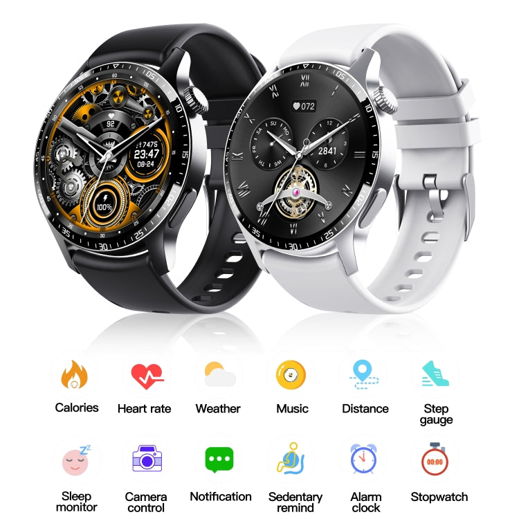 F207 Smart Watch 1.35-Inch Narrow Edge Screen Supports Bluetooth Calls / 24H Health Monitoring / 150+ Sports Modes, Color: Black Bamboo - Smart Watches by buy2fix | Online Shopping UK | buy2fix