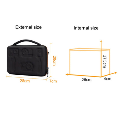 Cwatcun H91 Medium Sports Camera Case Portable Waterproof EVA Digital Camera Storage Bag(Black) - Strap Satchel by Cwatcun | Online Shopping UK | buy2fix