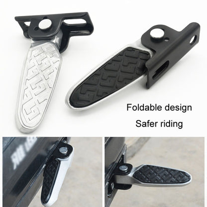 Electric Motorcycle Folding Foot Pegs Modification Pedal Pad Footrests, Style: With Anti-slip Pad - Others by buy2fix | Online Shopping UK | buy2fix