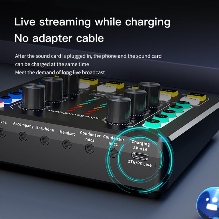 M8 Recording And Singing Live Bluetooth Sound Card Set, Color: White - Live Sound Effects Processors by buy2fix | Online Shopping UK | buy2fix