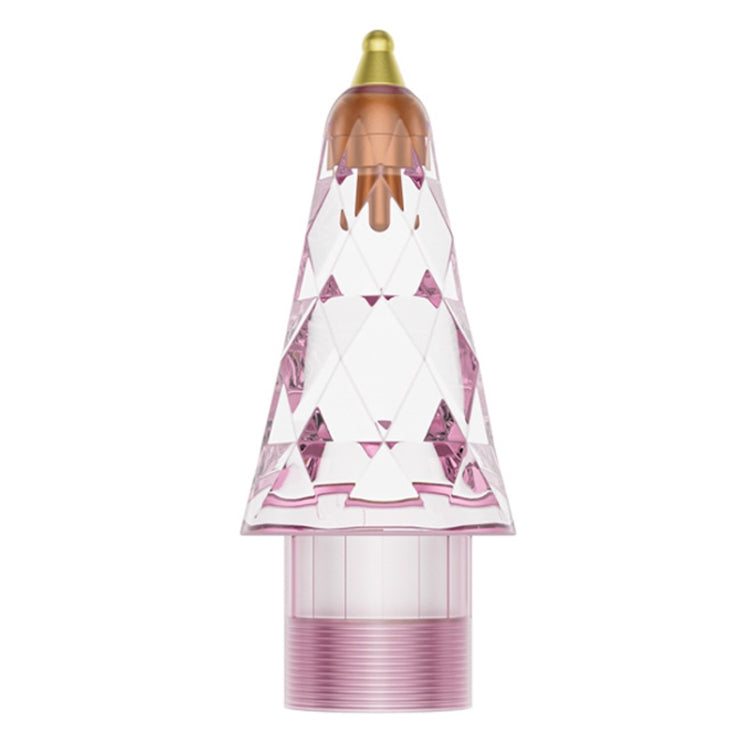 For Apple Pencil 1 / 2 Generation & USB-C Stylus Modified Pen Tip Diamond Crystal Pencil Nib(Transparent Pink) - Pencil Accessories by buy2fix | Online Shopping UK | buy2fix