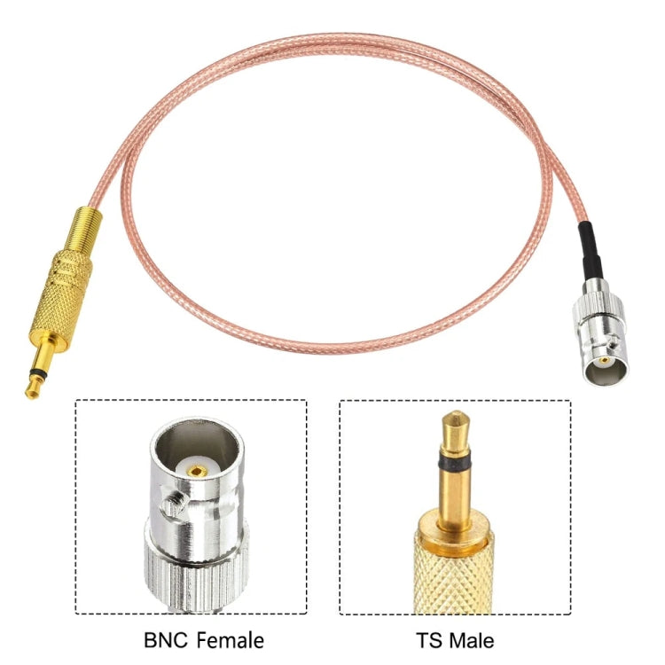 100cm BNC Female To 3.5mm Male Stereo Adapter Coaxial Power Audio RG316 Cable - Connectors by buy2fix | Online Shopping UK | buy2fix