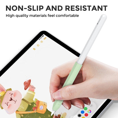 For Apple Pencil 1&2 AhaStyle PT182 Silicone Protective Grip Cover(Green) - Pencil Accessories by AhaStyle | Online Shopping UK | buy2fix