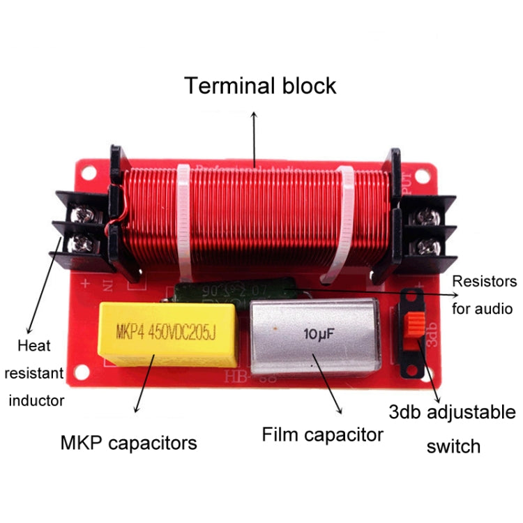 HB-03 Adjustable LCR Trap Full Range Speaker Audio Filter Crossover - Audio Crossover by buy2fix | Online Shopping UK | buy2fix