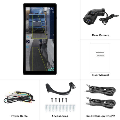 10.36 inch Wired HD 1 Drag 1 Blind Zone Monitor Universal AHD Reversing Kit Right(Standard) - Rear View Cameras by buy2fix | Online Shopping UK | buy2fix