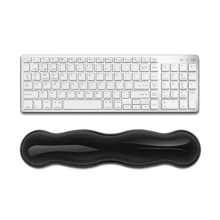 Cool Silicone Keyboard Wrist Rest Mouse Pad Relieve Wrist Fatigue, Spec: Large Transparent Gray - Mouse Pads by buy2fix | Online Shopping UK | buy2fix