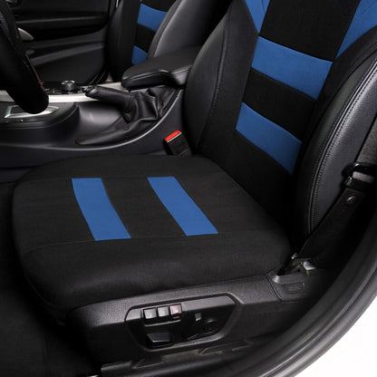 Car Vest Style Double Front Seat Interior Seat Cover(Blue) - Seat Accessories by buy2fix | Online Shopping UK | buy2fix