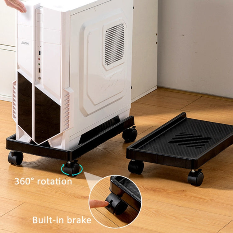 Computer Host Bracket Desktop Chassis Mobile Tray Base Heightening Rack with Pulley, Spec: Universal Wheel + Straight Wheel - Host Bracket by buy2fix | Online Shopping UK | buy2fix