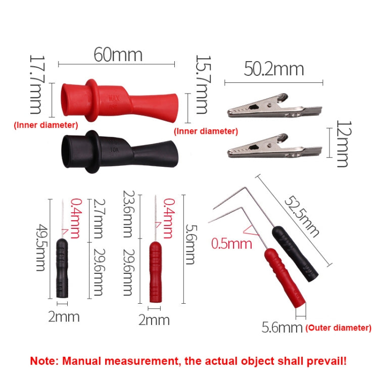 6-in-1 Universal Multimeter Replacement Probe Kit(Replacement Accessories) - Electronic Test by buy2fix | Online Shopping UK | buy2fix