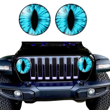 1pair Beast Eyes Headlight Decorative Stickers Off-Road Vehicle Front Lights Stereo Decals, Style: 2 - Lamp Decoration by buy2fix | Online Shopping UK | buy2fix