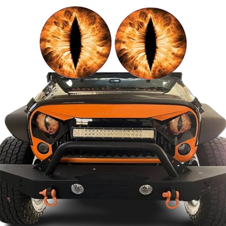 1pair Beast Eyes Headlight Decorative Stickers Off-Road Vehicle Front Lights Stereo Decals, Style: 30 - Lamp Decoration by buy2fix | Online Shopping UK | buy2fix