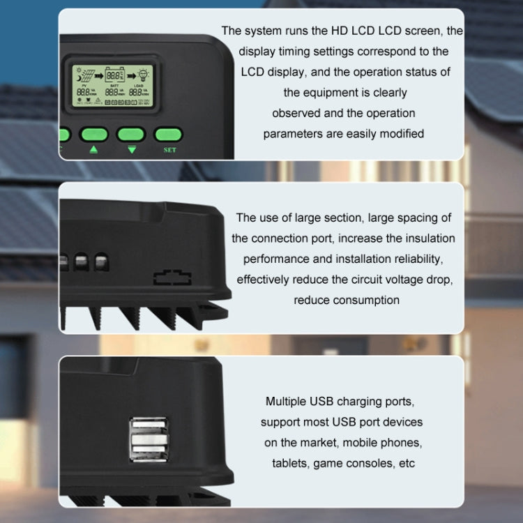 12V/24V 30A MPPT Smart Solar Charge Controller, Model: CM-D30 - Others by buy2fix | Online Shopping UK | buy2fix