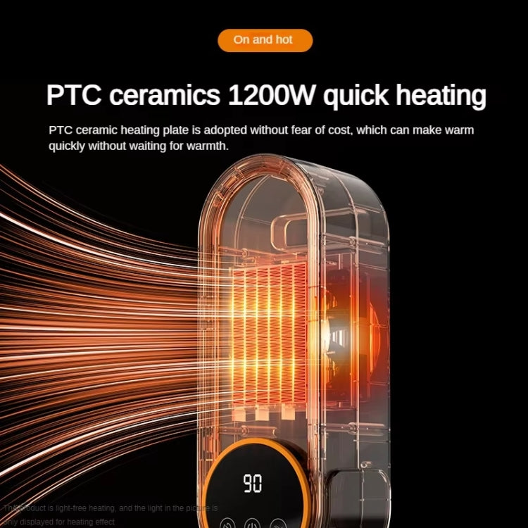 E68 1200W PTC Ceramic Heating Desktop Heater Smart Electric Heater, Plug: US Plug(Standard Model) - Electric Heaters by buy2fix | Online Shopping UK | buy2fix