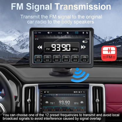 7 Inch Bluetooth 5.0 Portable CarPlay Monitor, Specifications: Display + Camera - Car MP3 & MP4 & MP5 by buy2fix | Online Shopping UK | buy2fix