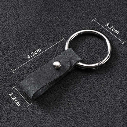 2pcs Simple Universal Car Keychain Metal Spring Ring DIY Pendant Decorations(Black) - Key Rings by buy2fix | Online Shopping UK | buy2fix