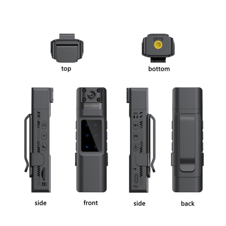 WIFI HD Night Vision Chest-Worn Work Recorder Cycling Camera, Model: L13+16G TF Card+Bracket - Video Cameras by buy2fix | Online Shopping UK | buy2fix