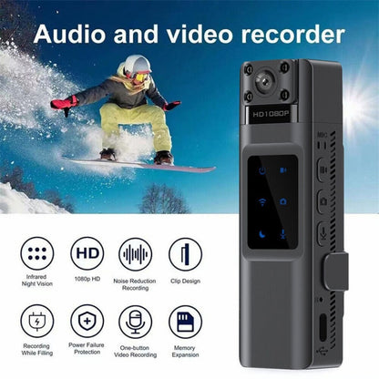 WIFI HD Night Vision Chest-Worn Work Recorder Cycling Camera, Model: L13+16G TF Card+Bracket - Video Cameras by buy2fix | Online Shopping UK | buy2fix