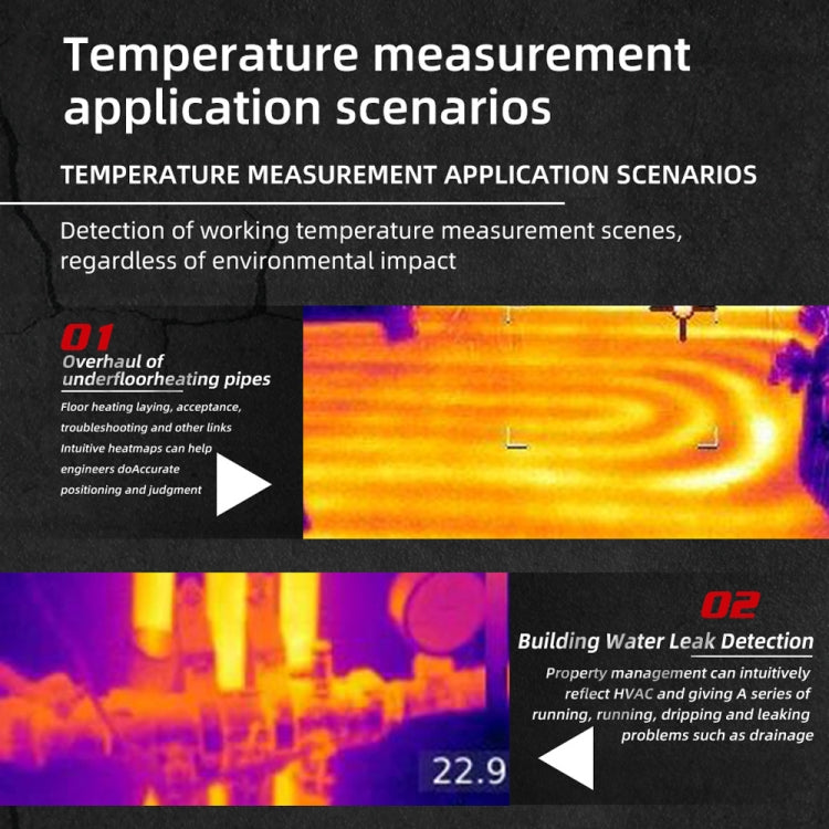 BSIDE HX1 Handheld Thermal Imaging Device Power Non-Contact Thermometer - Thermostat & Thermometer by BSIDE | Online Shopping UK | buy2fix