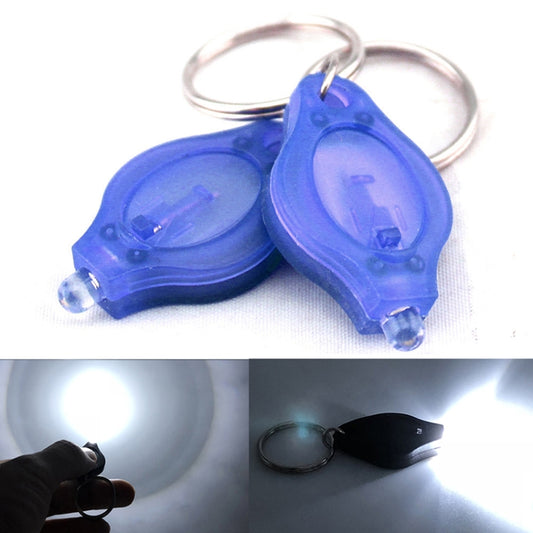 2 PCS Mini Pocket Keychain Flashlight Micro LED Squeeze Light Outdoor Camping Ultra Bright Emergency Key Ring Light Torch Lamp(Blue) - Camping Lighting by buy2fix | Online Shopping UK | buy2fix