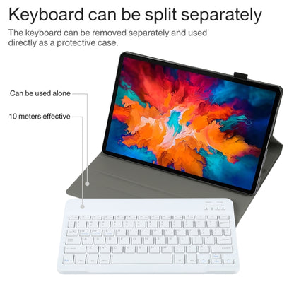 AM13 2 in 1 Removable Bluetooth Keyboard + Protective Leather Tablet Case with Holder for Lenovo Tab P11 Pro (TB-XJ706F)(Gold) - Lenovo Keyboard by buy2fix | Online Shopping UK | buy2fix