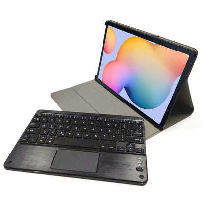 DY-E10 2 in 1 Removable Bluetooth Keyboard + Protective Leather Tablet Case with Touchpad & Holder for Lenovo Tab E10(Black) - Lenovo Keyboard by buy2fix | Online Shopping UK | buy2fix