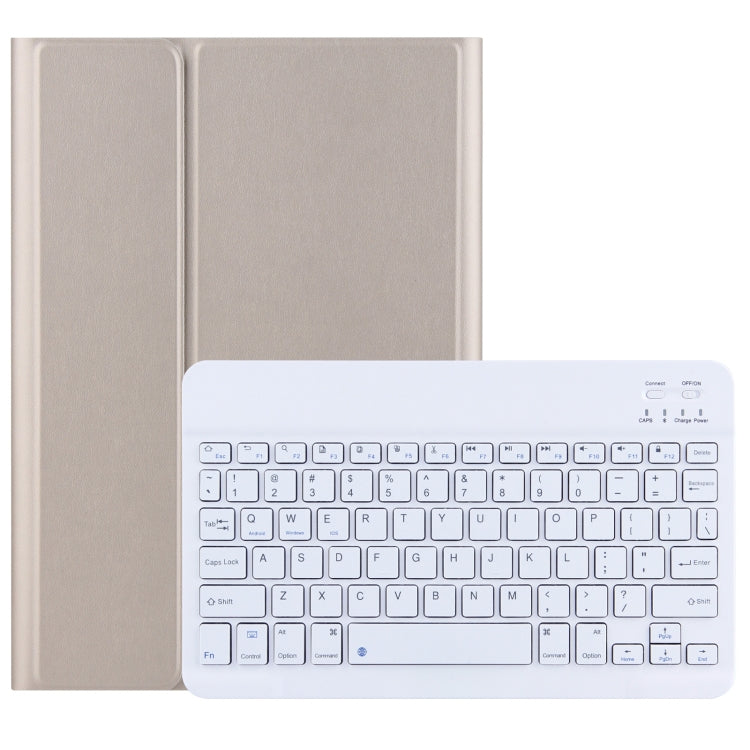 M10 2 in 1 Removable Bluetooth Keyboard + Leather Tablet Case with Holder for Lenovo Tab M10 TB-X505X (Gold) - Lenovo Keyboard by buy2fix | Online Shopping UK | buy2fix