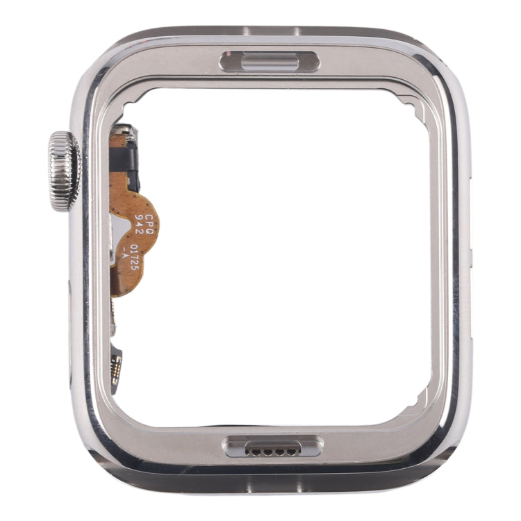 For Apple Watch Series 4 40mm LTE Stainless Steel Middle Frame Bezel Plate with Crown Spin Axis Flex Cable (Silver) - Middle Frame by buy2fix | Online Shopping UK | buy2fix