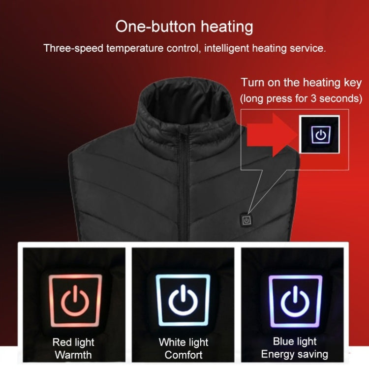 USB Heated Smart Constant Temperature Hooded Warm Coat for Men and Women (Color:Red Size:M) - Down Jackets by buy2fix | Online Shopping UK | buy2fix