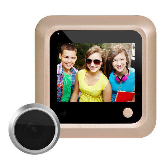 X5 2.4 inch Screen 2.0MP Security Camera No Disturb Peephole Viewer, Support TF Card(Gold) - Security by buy2fix | Online Shopping UK | buy2fix