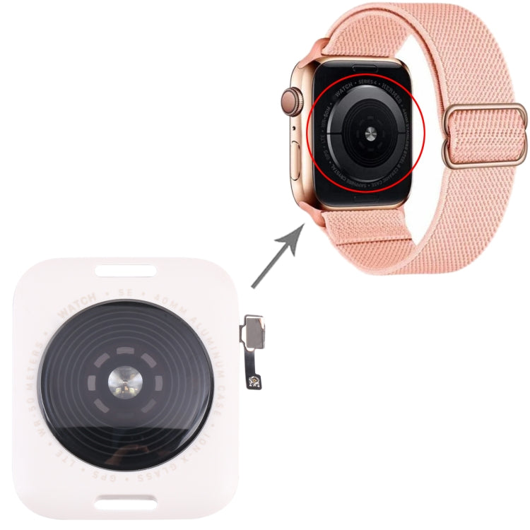 Glass Back Cover With Wireless Charging Coil For Apple Watch Series SE 2022 40mm LTE Edition (Starlight) - Back Cover by buy2fix | Online Shopping UK | buy2fix