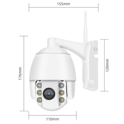 QX2 1080P HD 360 Degrees Panoramic WiFi Day and Night Full-color Waterproof Smart Camera, Support Motion Detection / Two-way Voice / TF Card, EU Plug - Security by buy2fix | Online Shopping UK | buy2fix