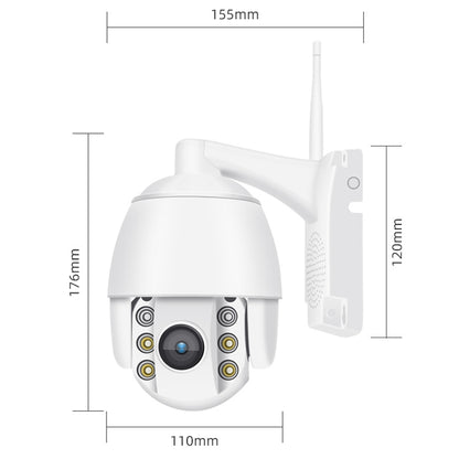 QX2 1080P HD 360 Degrees Panoramic WiFi Day and Night Full-color Waterproof Smart Camera, Support Motion Detection / Two-way Voice / TF Card, AU Plug - Security by buy2fix | Online Shopping UK | buy2fix