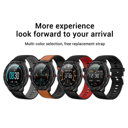 Z06 Fashion Smart Sports Watch, 1.3 inch Full Touch Screen, 5 Dials Change, IP67 Waterproof, Support Heart Rate / Blood Pressure Monitoring / Sleep Monitoring / Sedentary Reminder (Black Red) - Smart Wear by buy2fix | Online Shopping UK | buy2fix