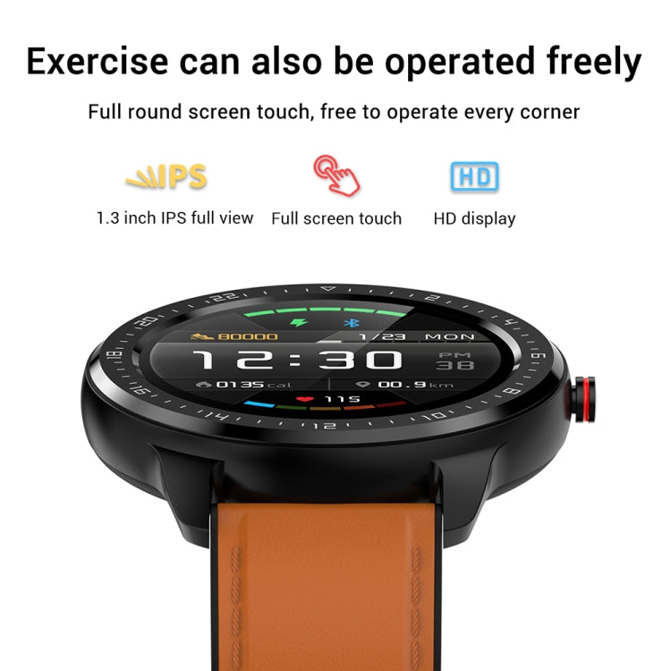 Z06 Fashion Smart Sports Watch, 1.3 inch Full Touch Screen, 5 Dials Change, IP67 Waterproof, Support Heart Rate / Blood Pressure Monitoring / Sleep Monitoring / Sedentary Reminder (Black Red) - Smart Wear by buy2fix | Online Shopping UK | buy2fix