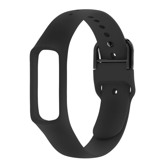 Smart Watch Pure Color Silicone Watch Band for Galaxy Fit-e (Black) - Smart Wear by buy2fix | Online Shopping UK | buy2fix