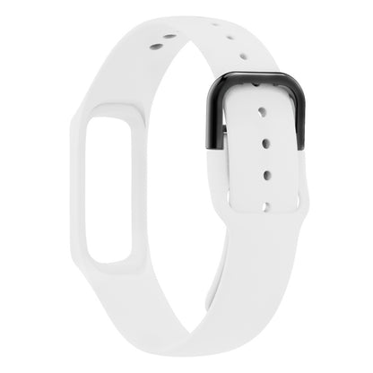 Smart Watch Pure Color Silicone Watch Band for Galaxy Fit-e (White) - Smart Wear by buy2fix | Online Shopping UK | buy2fix