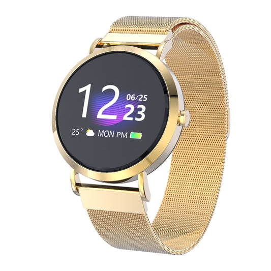 CV08C 1.0 inch TFT Color Screen Steel Watch Band Smart Bracelet, Support Call Reminder/ Heart Rate Monitoring /Blood Pressure Monitoring/ Sleep Monitoring/Blood Oxygen Monitoring (Gold) - Smart Wear by buy2fix | Online Shopping UK | buy2fix