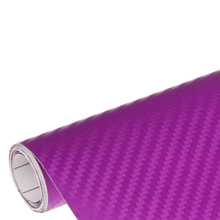 Car Decorative 3D Carbon Fiber PVC Sticker, Size: 152cm x 50cm(Purple) - Auto Film by buy2fix | Online Shopping UK | buy2fix