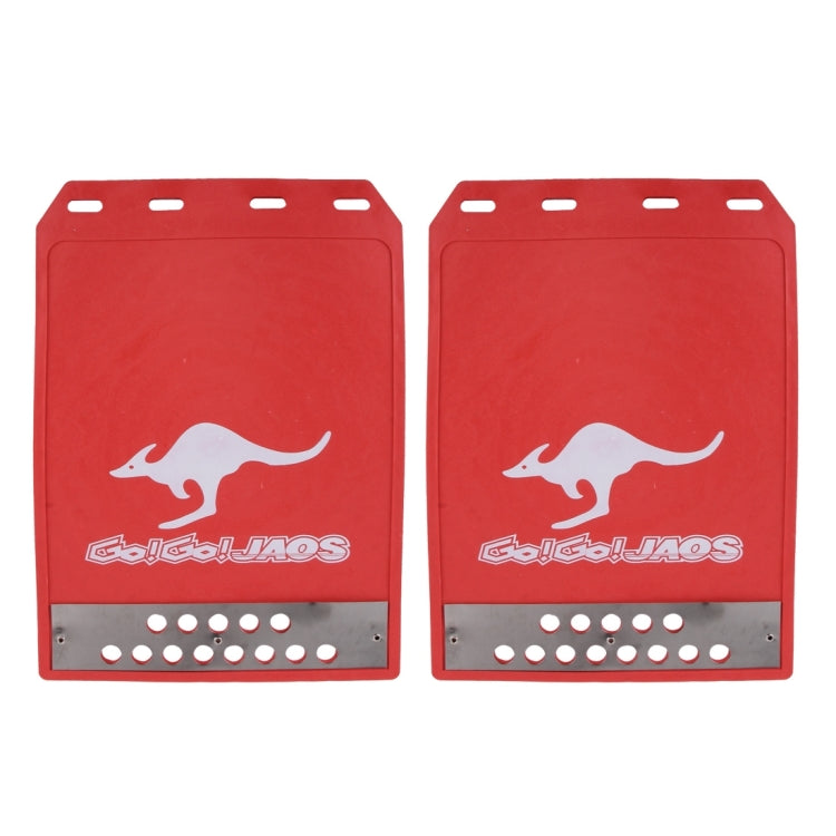 Premium Heavy Duty Molded Splash Front and Rear Mud Flaps Guards, Medium Size, Random Pattern Delivery(Red) - Mudguards by buy2fix | Online Shopping UK | buy2fix