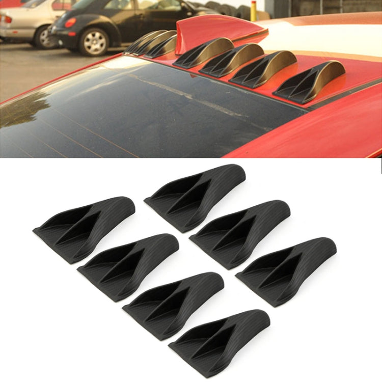 7 PCS Universal Car Eagle Claw Style Shark Fin Diffuser Vortex Generator Roof Spoiler - Decorative Sticker by buy2fix | Online Shopping UK | buy2fix