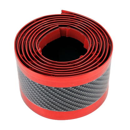 Universal Electroplate Carbon Fibre Car Door Threshold Decoration Strip Decorative Sticker, Size : 3CM x 2M (Red) - Decorative Strip by buy2fix | Online Shopping UK | buy2fix