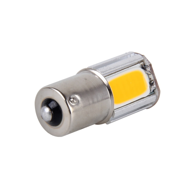 2 PCS 1156/Ba15s 5W 4 COB LEDs Car Turn Light, DC 12V(Yellow Light) - Arrow Turn Lights by buy2fix | Online Shopping UK | buy2fix