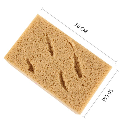 5 PCS Car Care Wear-resistant Brown Soft Sponge Car Wash Cleaning Pad((Khaki) - Car washing supplies by buy2fix | Online Shopping UK | buy2fix