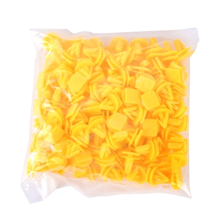 100 PCS Hole Plastic Rivets Fastener Push Clips(Yellow) - Auto Fastener & Clips by buy2fix | Online Shopping UK | buy2fix