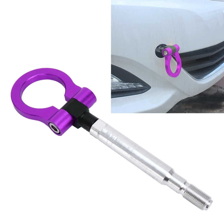 Aluminum Track Racing Front Rear Bumper Car Trailer Ring For BYD(Purple) - In Car by buy2fix | Online Shopping UK | buy2fix