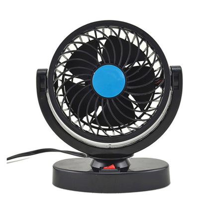 HUXIN HX-T305 3W 360 Degree Adjustable Rotation Low Noise Mini Electric Car Fan, DC 12V - Heating & Fans by buy2fix | Online Shopping UK | buy2fix