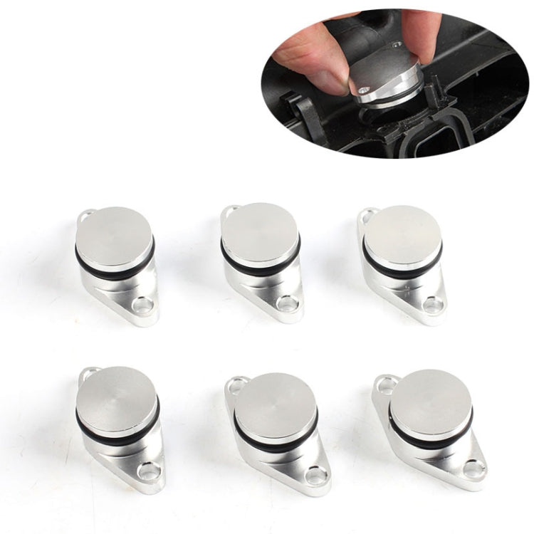 6 PCS 33mm Swirl Flap Flaps Delete Removal Blanks Plugs for BMW  M57 (6-cylinder)(Silver) - In Car by buy2fix | Online Shopping UK | buy2fix