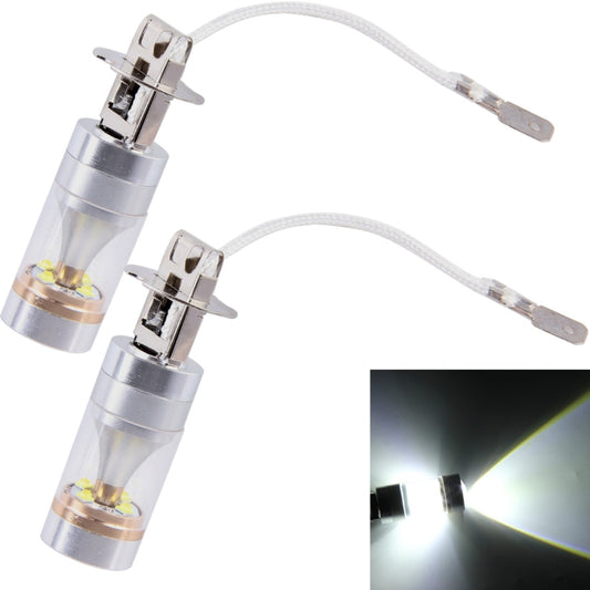 2 PCS H3 30W 350 LM 6000K White Light 6 LED Car Fog Light Bulb, DC 12V - Fog / Driving Lights by buy2fix | Online Shopping UK | buy2fix