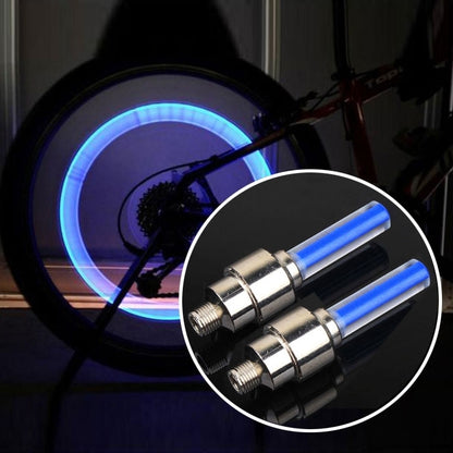 2 PCS Wheel Tyre Lamp With Battery for Car / Motorbike / Bike(Blue Light) - Decorative Lights by buy2fix | Online Shopping UK | buy2fix